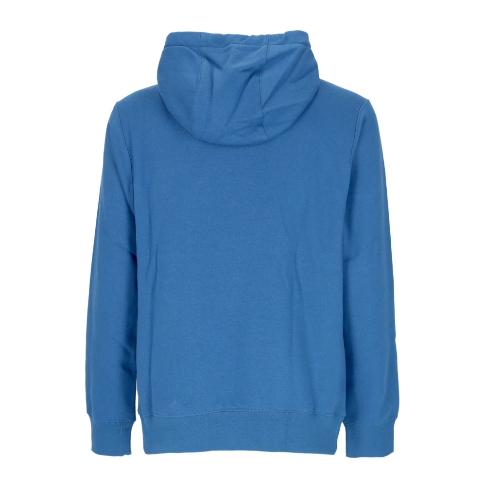 Nike Blauwe Fleece Hoodie met Trekkoordcapuchon Blue Heren