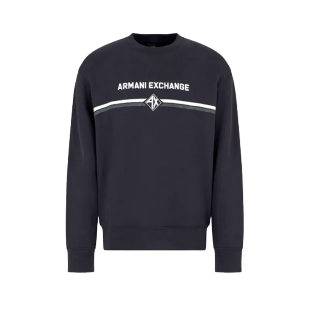 Armani Exchange Uomo Blu Felpe, S, New,