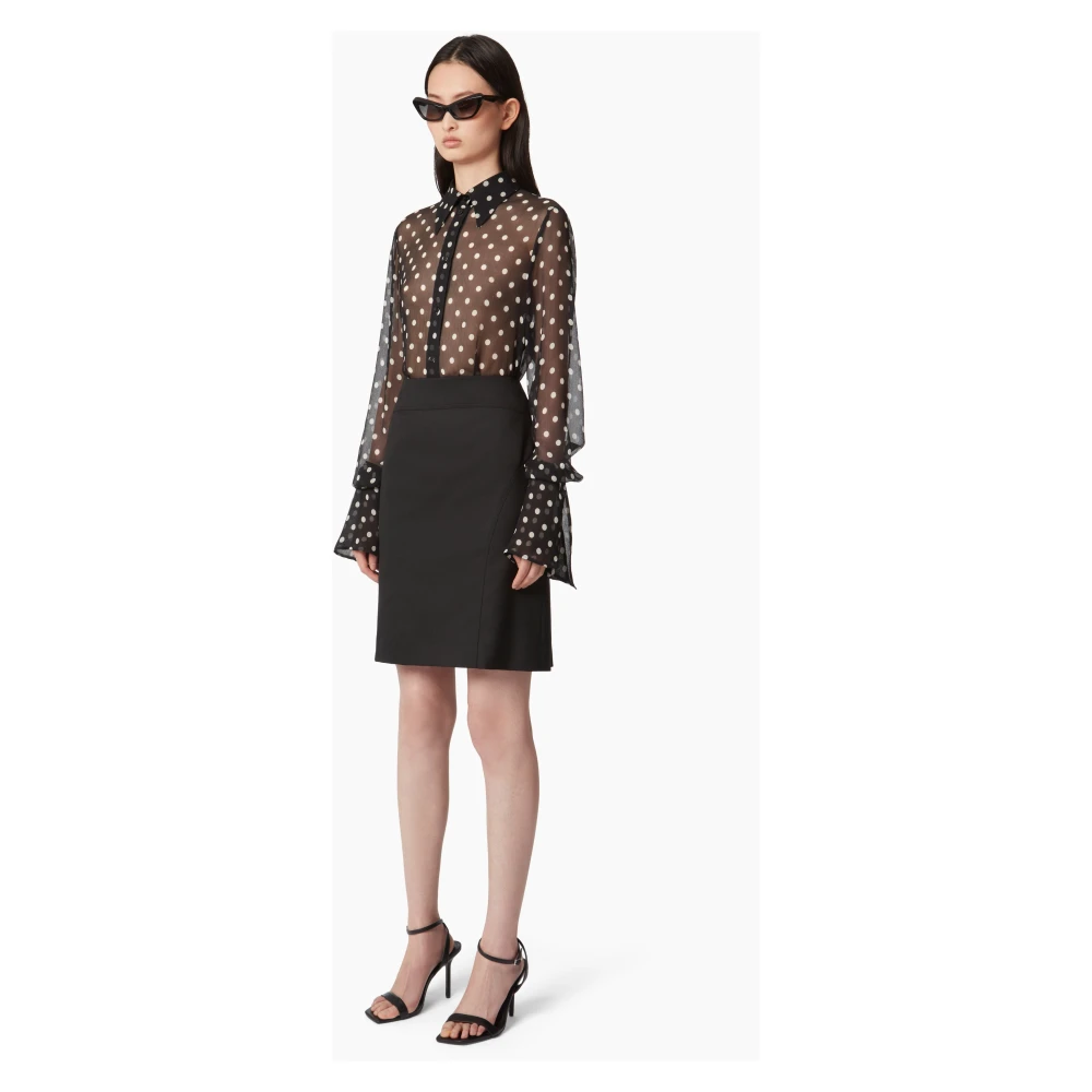 Nina Ricci Blouse MET BEL Black Dames