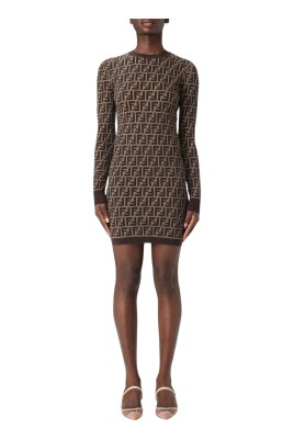 sophisticated-brown-midi-dress