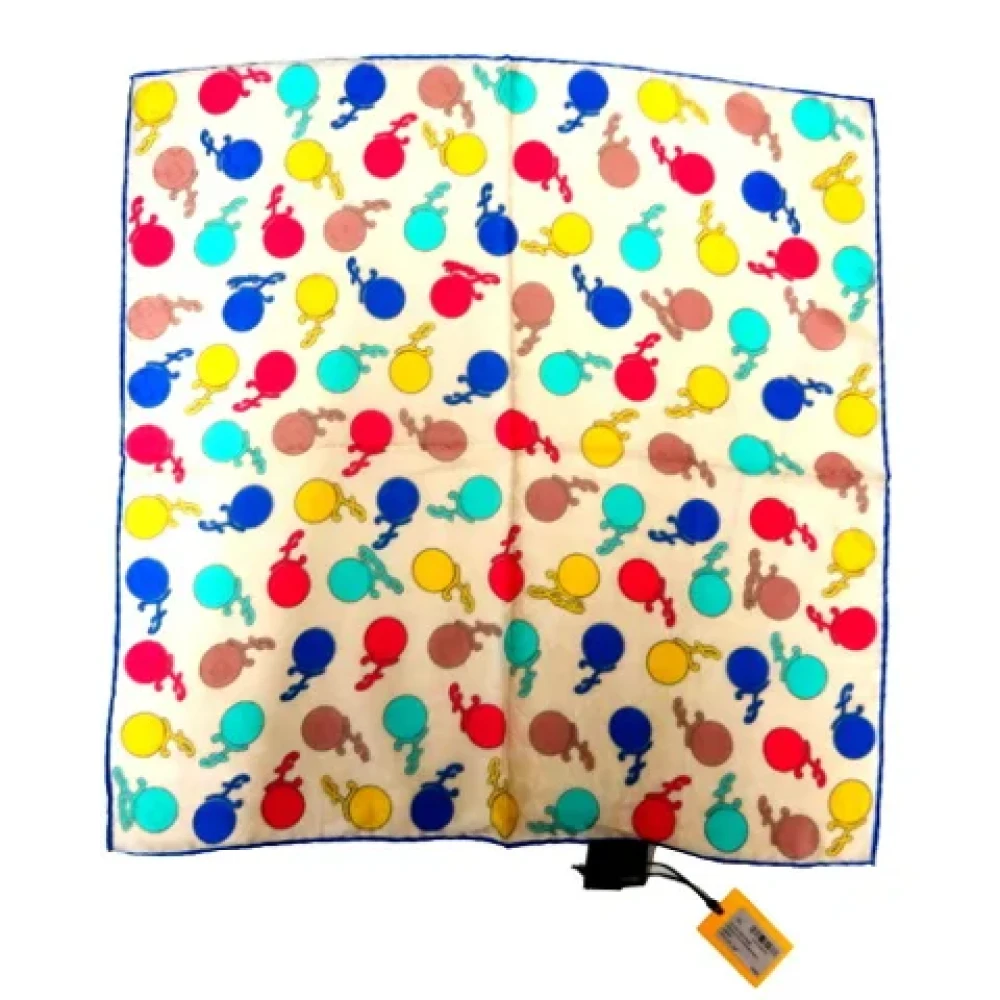 Fendi Vintage Pre-owned Silk scarves Multicolor Dames