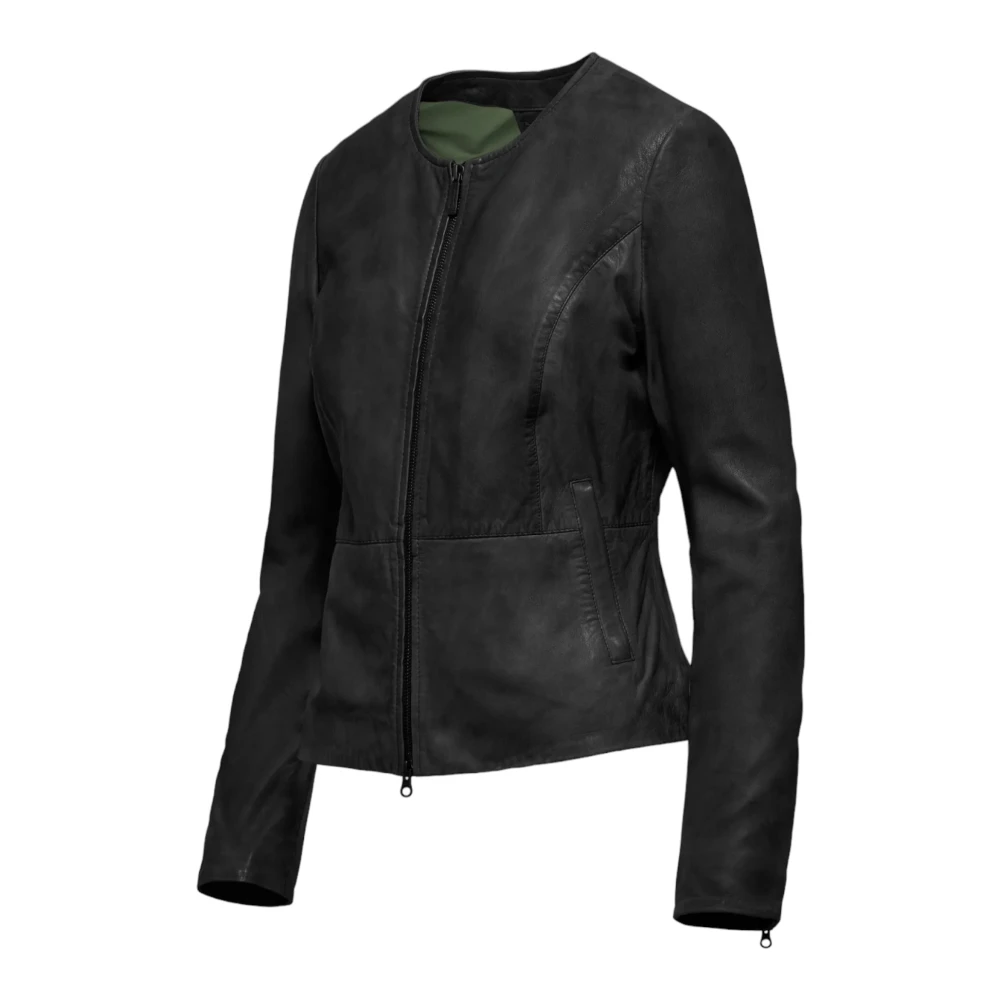 BomBoogie Zwarte Jassen Black Dames