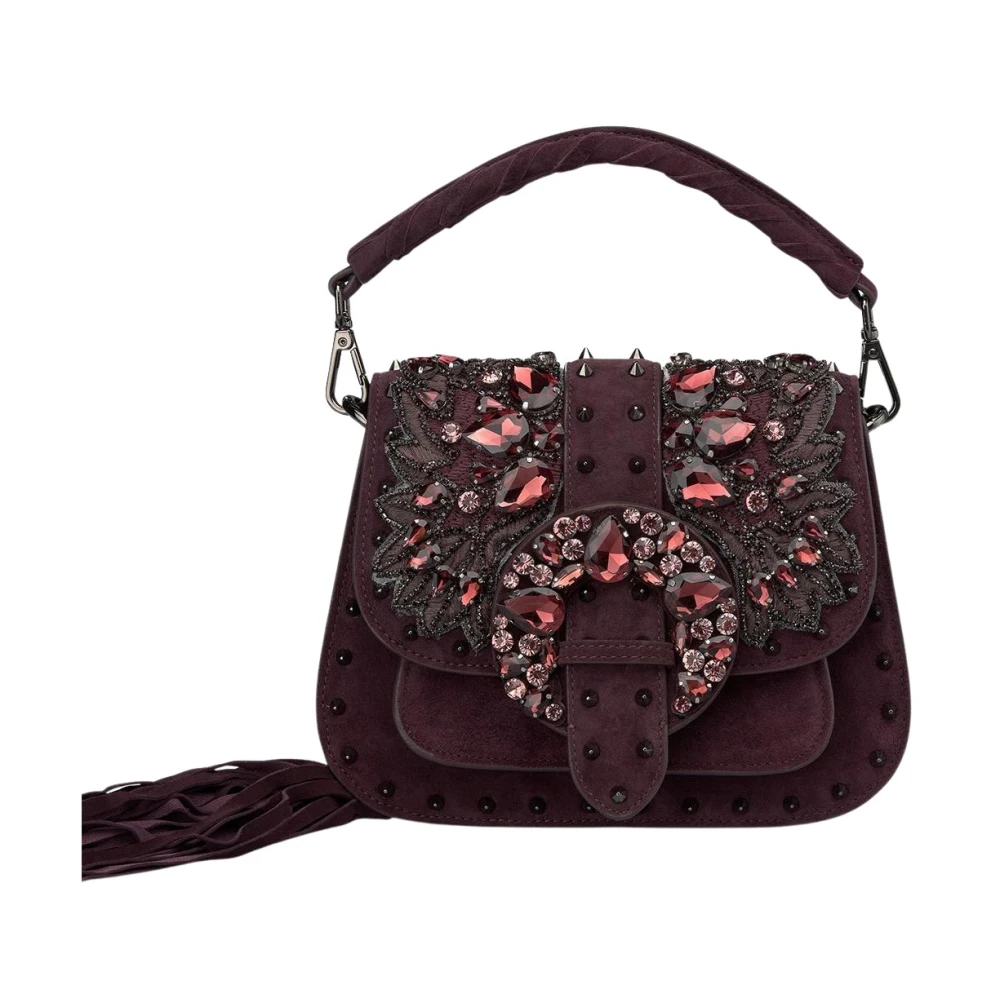 Alma en Pena Kralen handtas Purple Dames