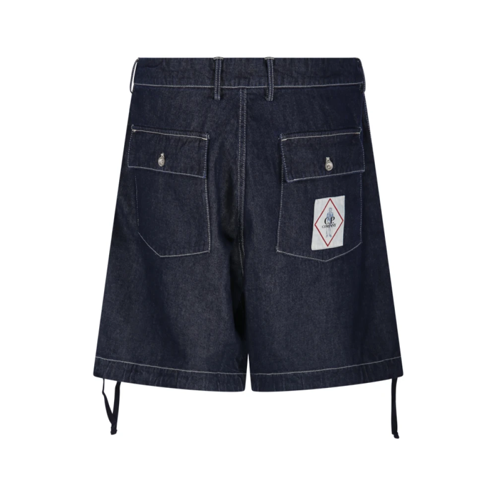 C.P. Company Denim 3-in-1 Shorts Blue Heren