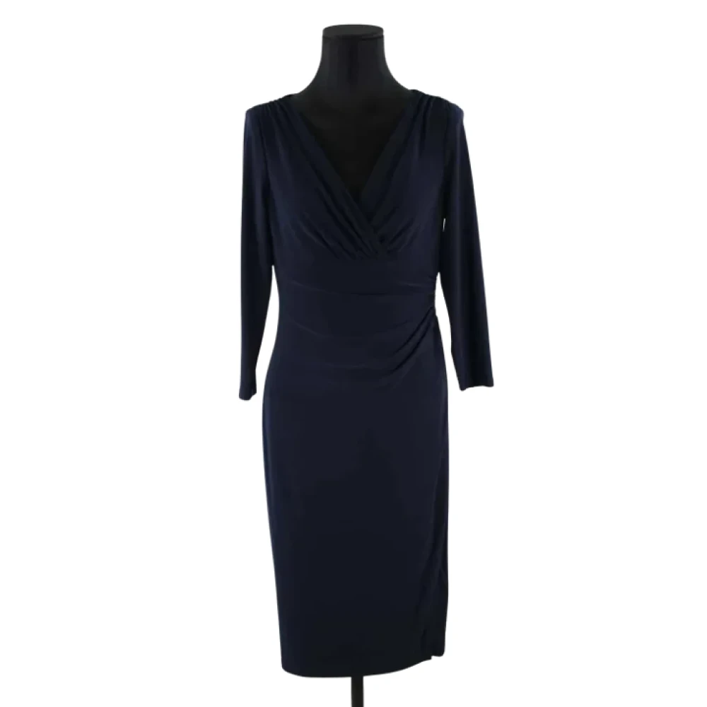 Ralph Lauren Pre-owned Polyester dresses Blue Dames