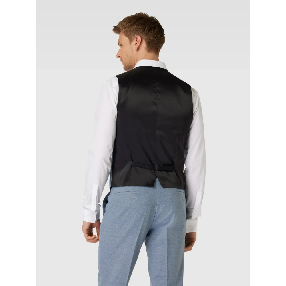 Hugo Boss Stijlvolle Mouwloze Vest voor Mannen Blue Heren