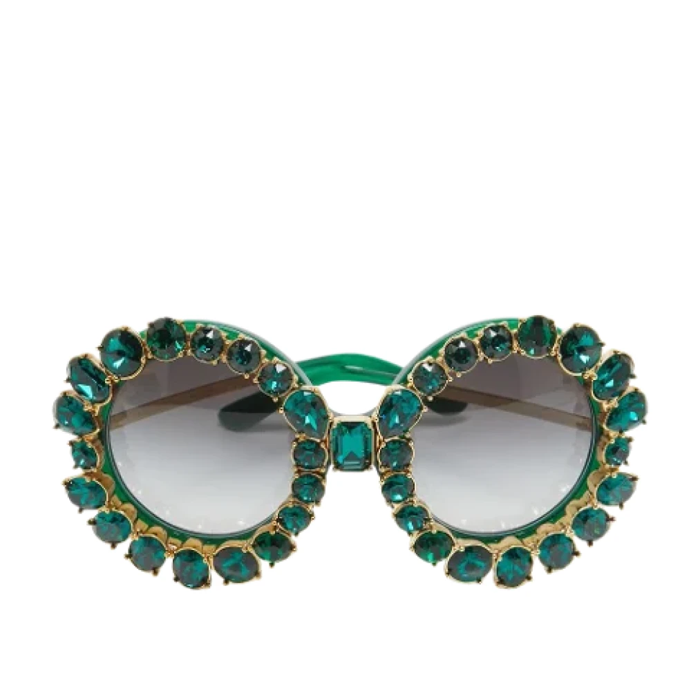 Dolce & Gabbana Pre-owned Acetate sunglasses Green Dames