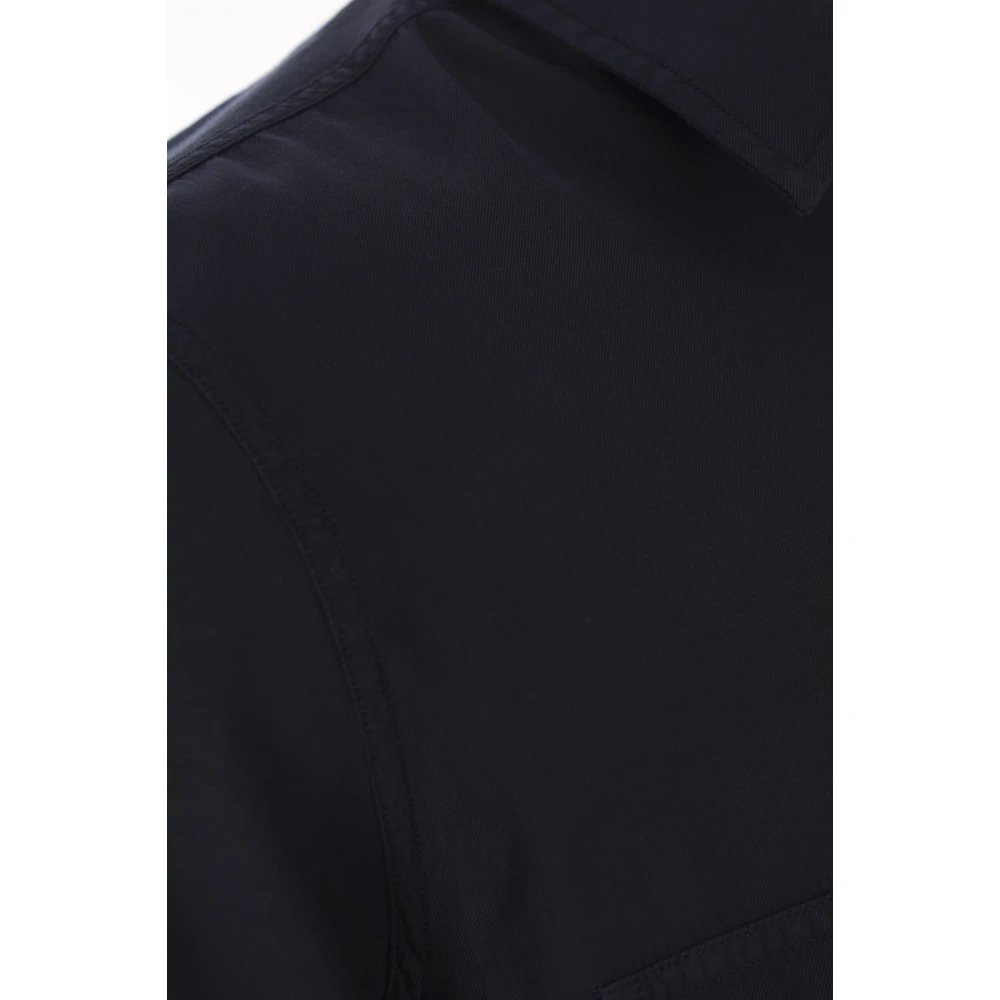 Tom Ford Blauw Katoenen Klassiek Overhemd Blue Heren
