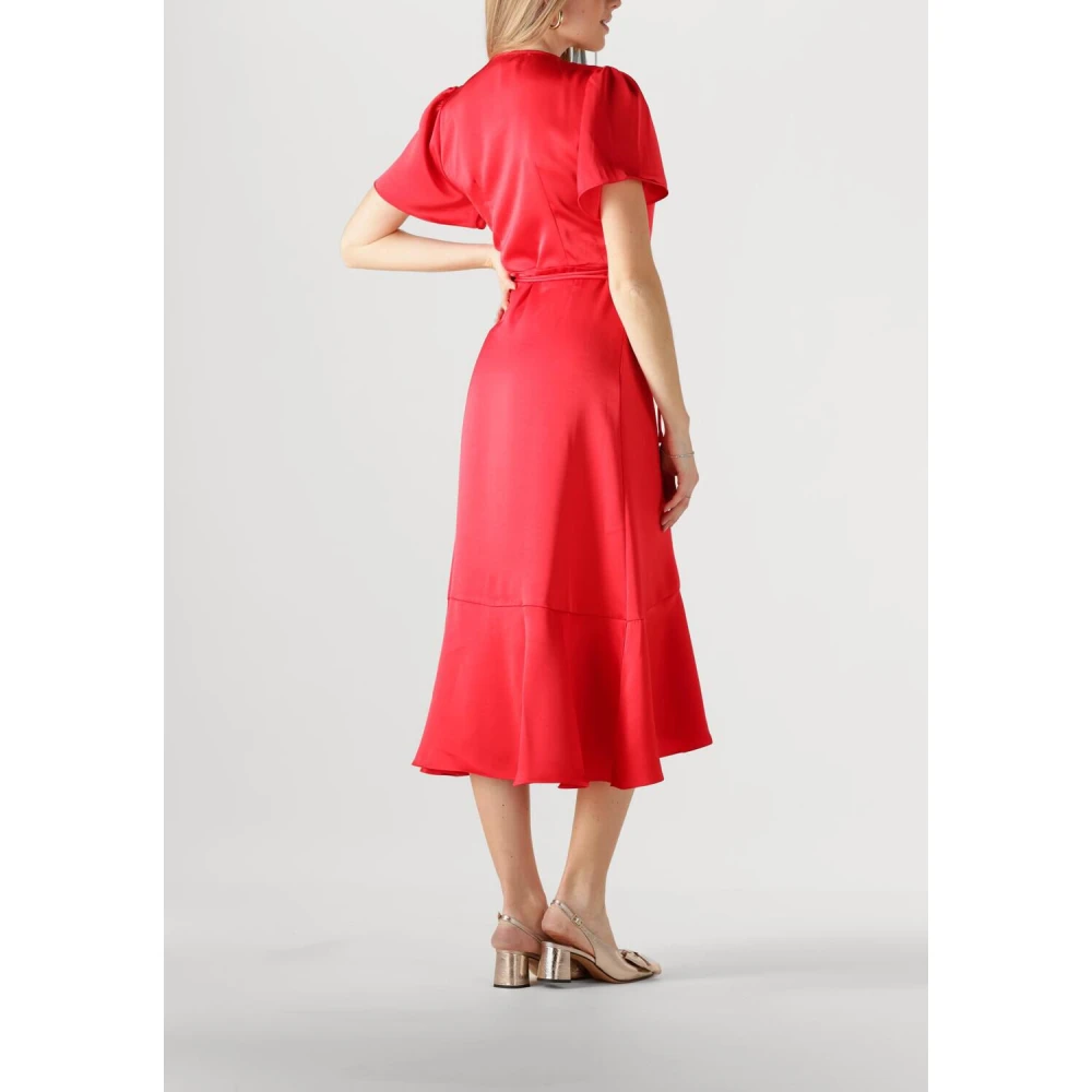 Notre-v Elegante Rode Midi Jurk Red Dames