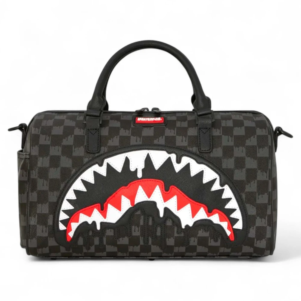 Sprayground Unisex Dripping Sharks In Paris Mini Duffle