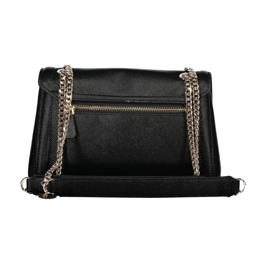 Guess Zwarte Schoudertas met Kettinghandvatten Black Dames