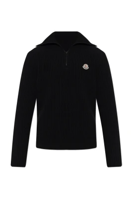 Logo Rib Wool Turtleneck