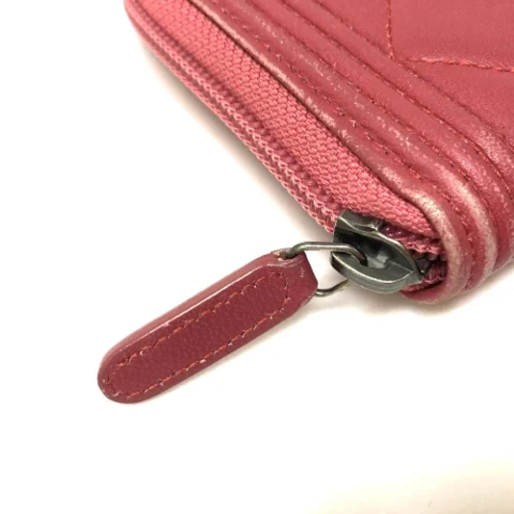 Chanel Vintage Pre-owned Leather wallets Pink Dames