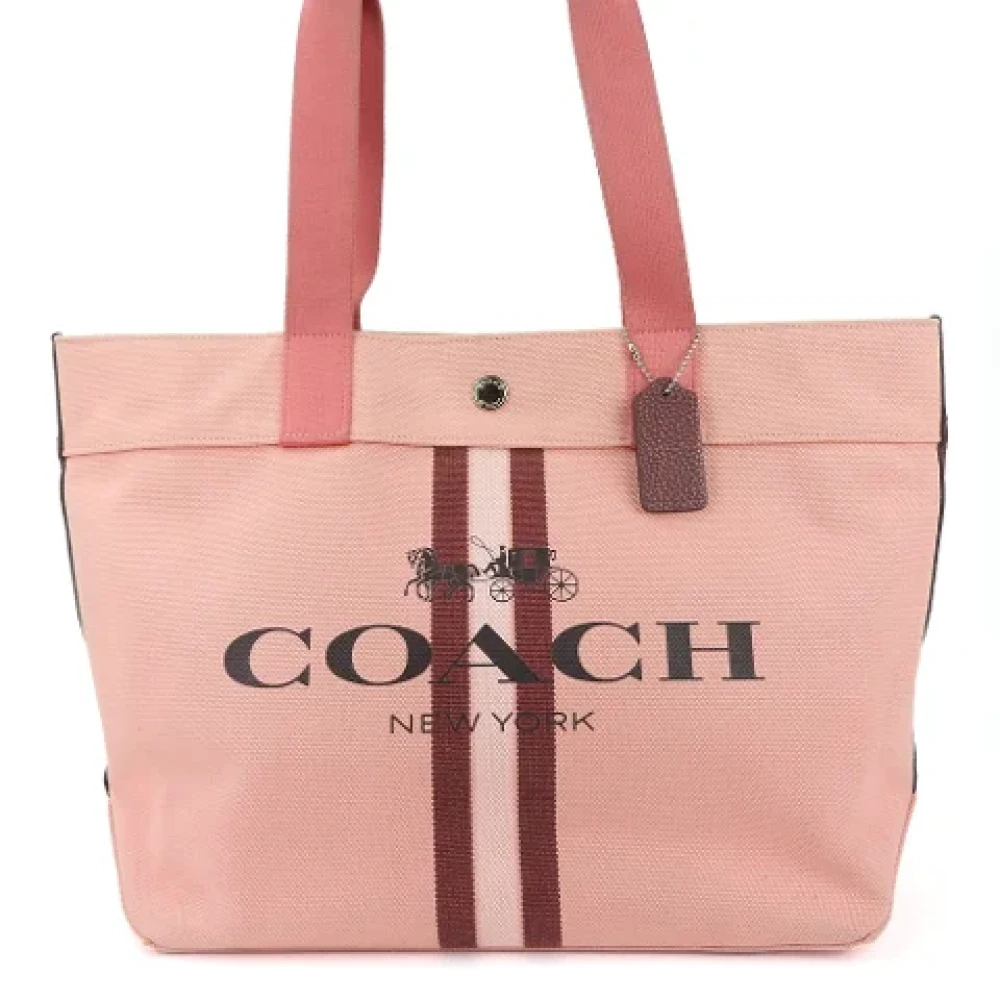 Coach Pre-owned Canvas shoulder-bags Pink Dames