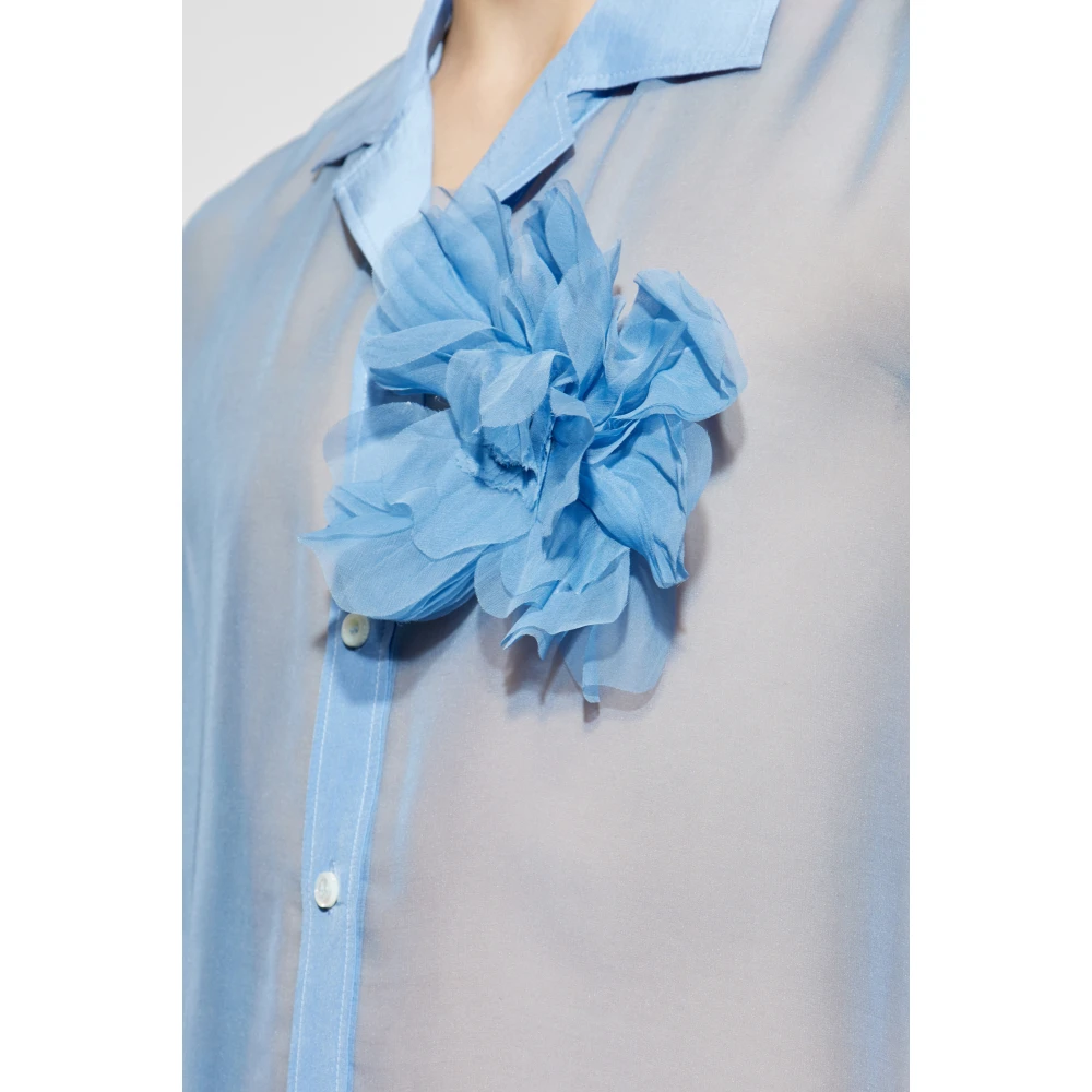 Dsquared2 Zijden overhemd Blue Heren