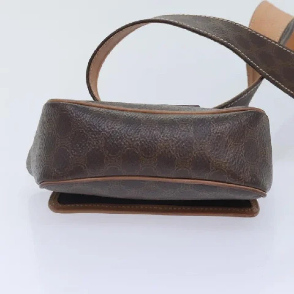 Celine Vintage Pre-owned Leather crossbody-bags Brown Dames