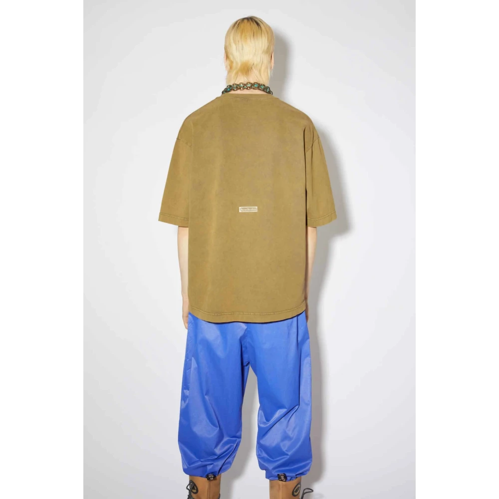 Acne Studios Groene Oversized T-shirt Green Heren