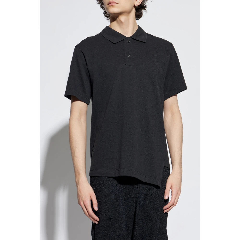 Comme des Garçons Polo met asymmetrische zoom Black Heren