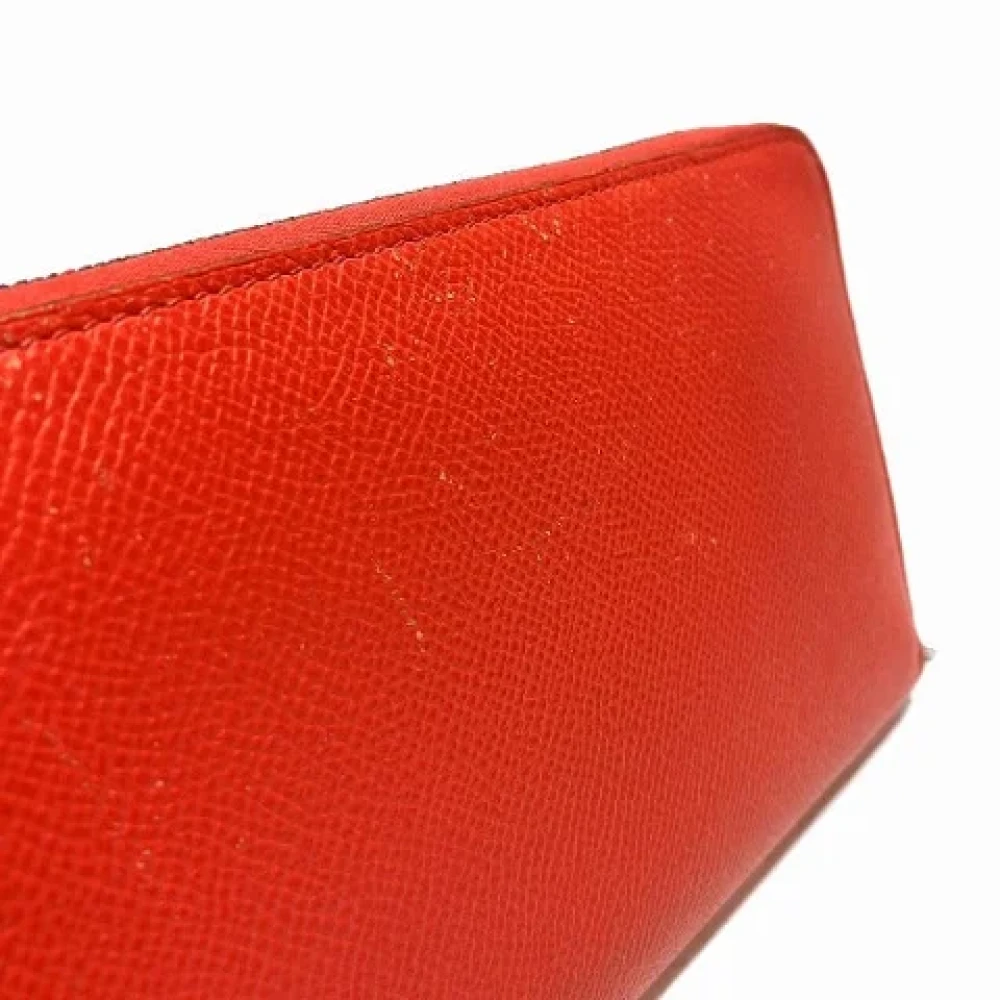 Hermès Vintage Pre-owned Leather wallets Red Dames