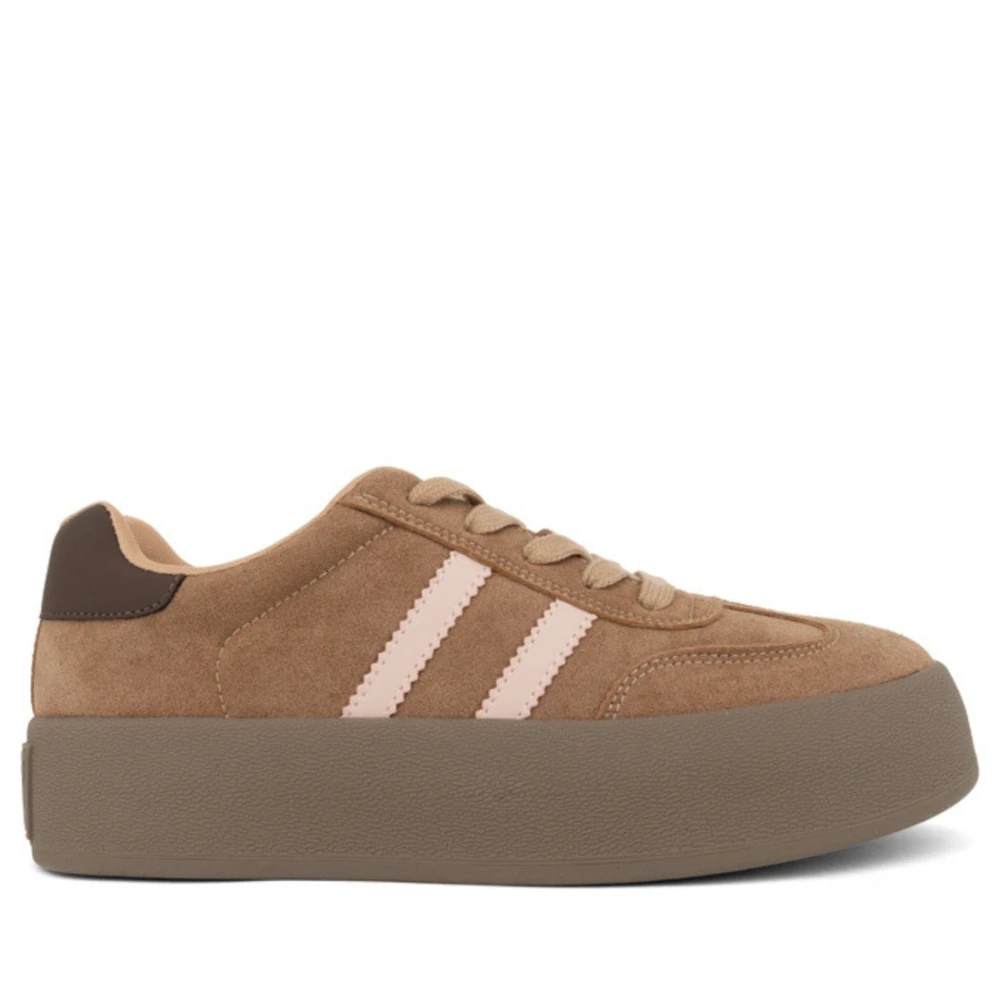 La Conte Casual Closed Leisure Sneakers Dames Schoenen Bruin