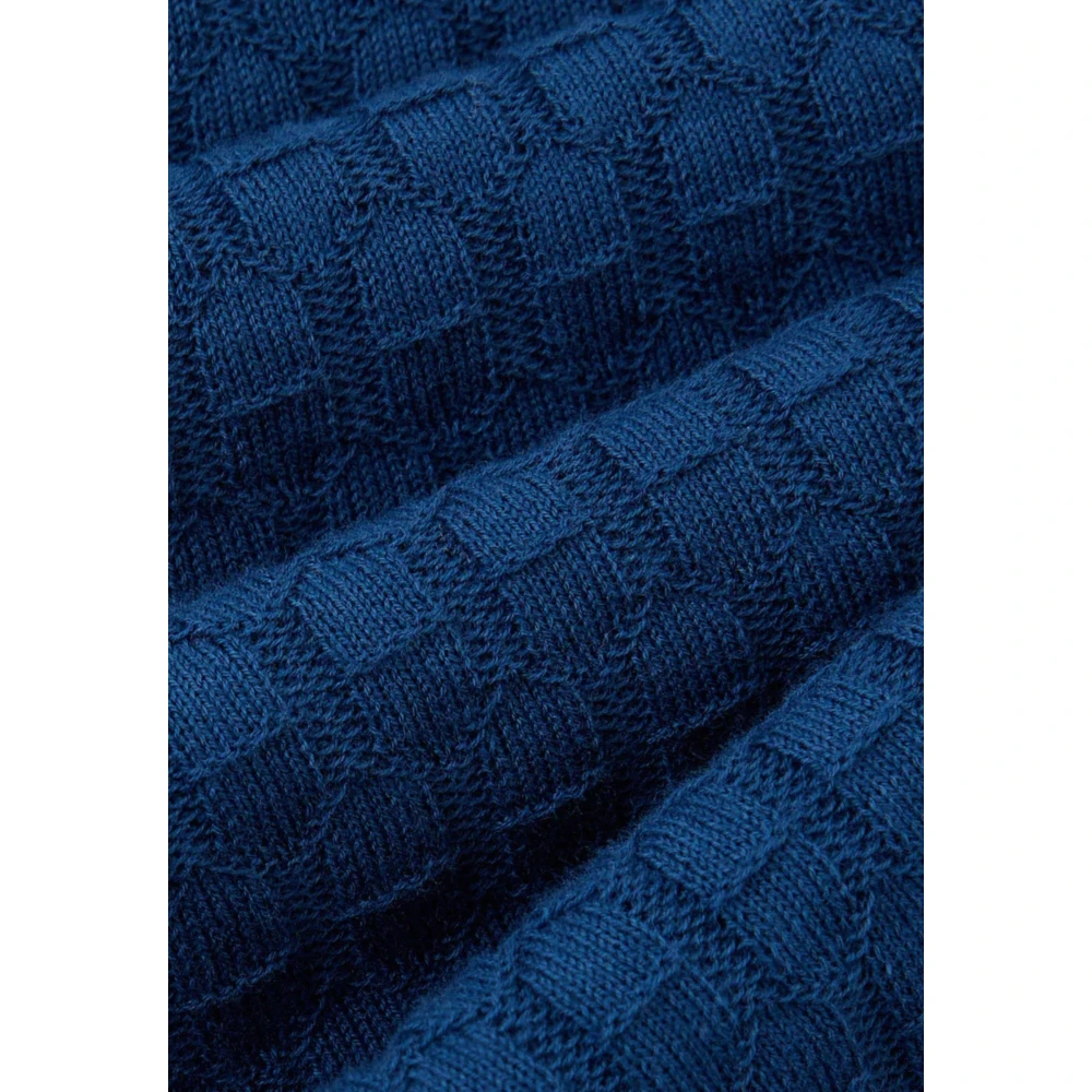 Paolo Pecora Blauwe Trui Extrafijne Katoen Elegant Blue Heren