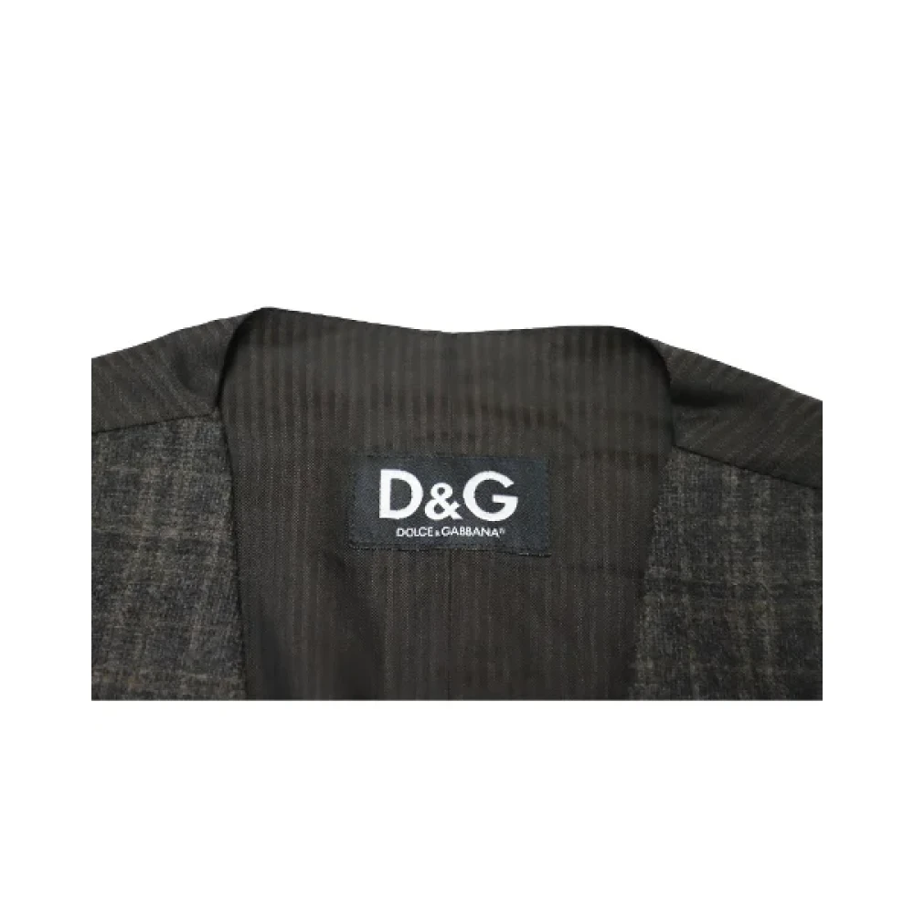 Dolce & Gabbana Pre-owned Polyester tops Gray Heren