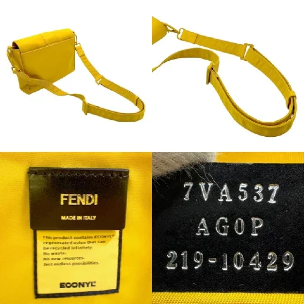 Fendi Vintage Pre-owned Nylon fendi-bags Yellow Dames