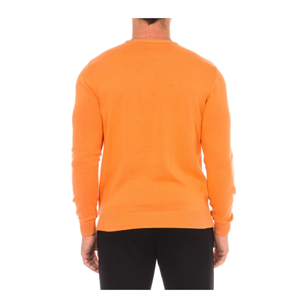 U.s. Polo Assn. Ronde Hals Lange Mouw Trui Orange Heren