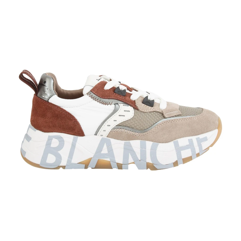 Voile Blanche Women's Multicolor Sneakers, 6 Uk, Beige Trainers 50% Leather 40% Nylon