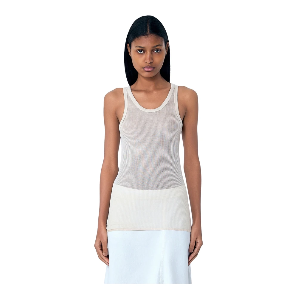Lemaire Seamless Tank Top - Woman Tops Pink L - Immagine 3