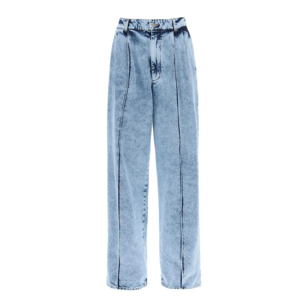 Giuseppe Di Morabito Marmeren Denim Jeans met Relaxte Pasvorm en Taps Toelopende Snit Blue Dames