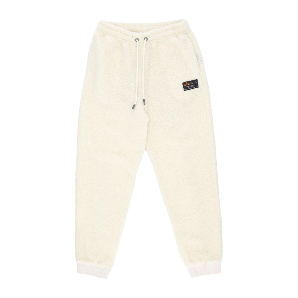 Alpha industries Off White Teddy Jogger voor Vrouwen White Dames