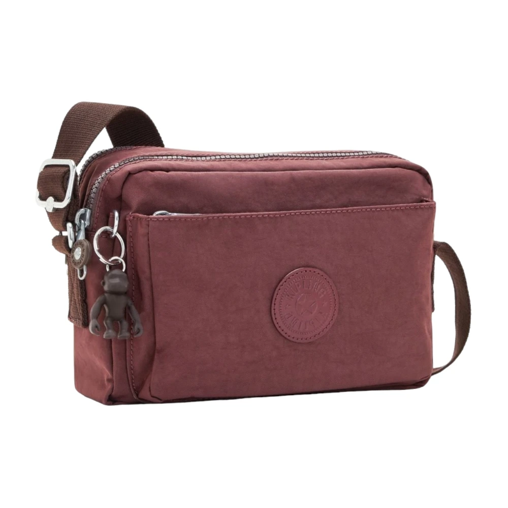 Kipling Stijlvolle Dames Schoudertas Abanu Brown Dames
