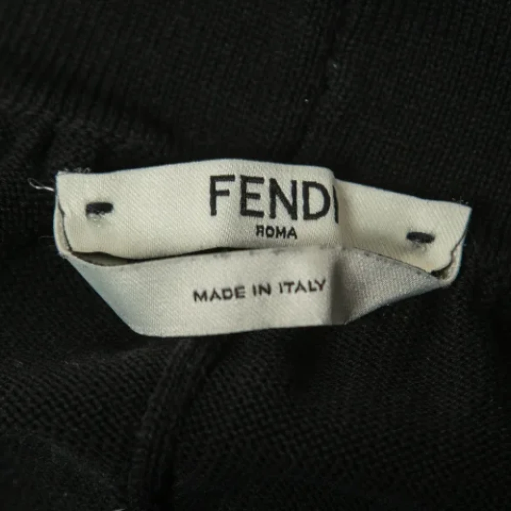 Fendi Vintage Pre-owned Cotton bottoms Black Dames