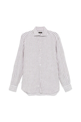 brown-button-up-shirt-with-spread-collar