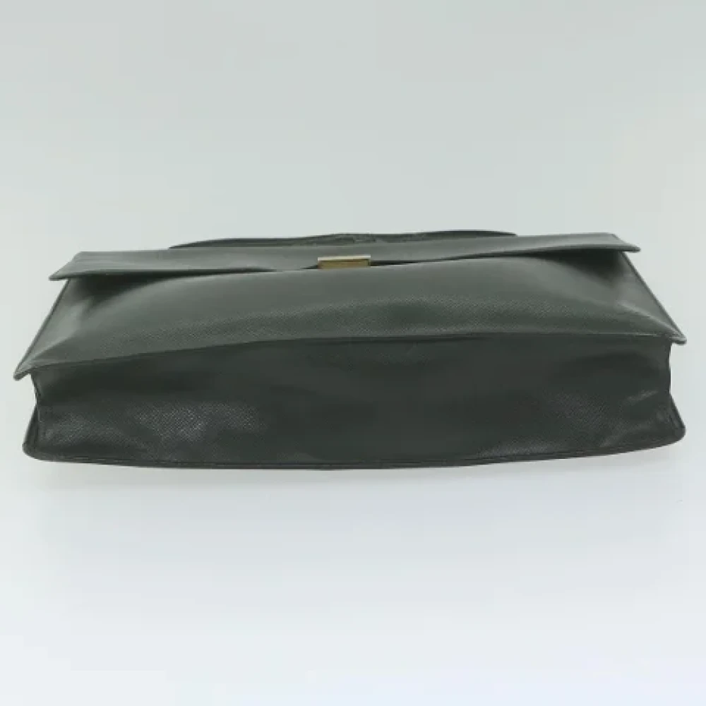 Louis Vuitton Vintage Pre-owned Leather briefcases Green Dames