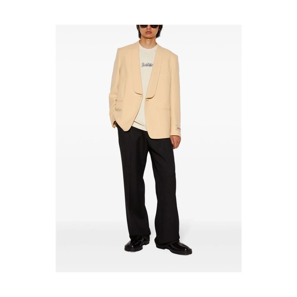 Burberry Roomwit Logo T-shirt Beige Heren