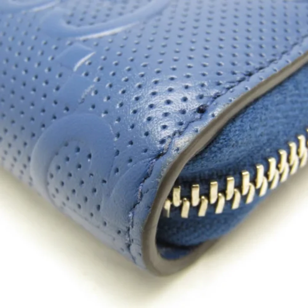 Gucci Vintage Pre-owned Leather wallets Blue Dames