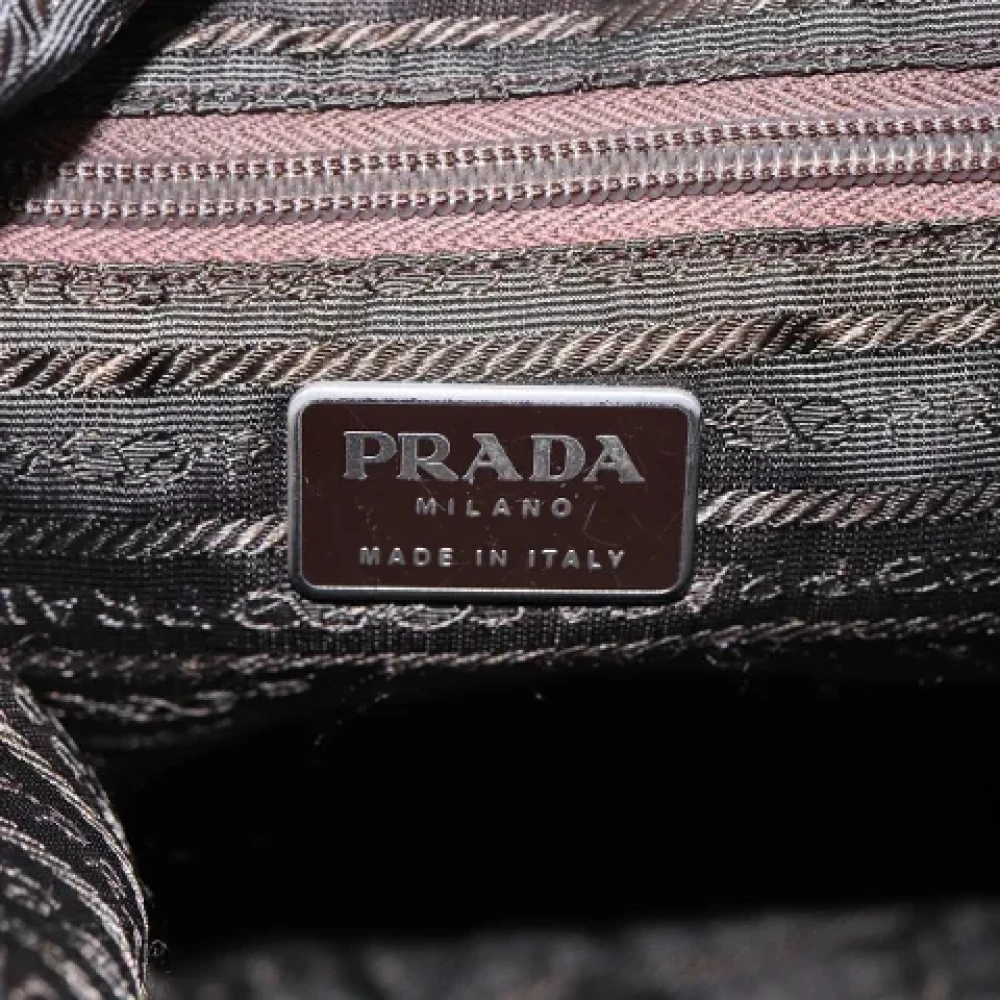 Prada Vintage Pre-owned Fabric prada-bags Beige Dames