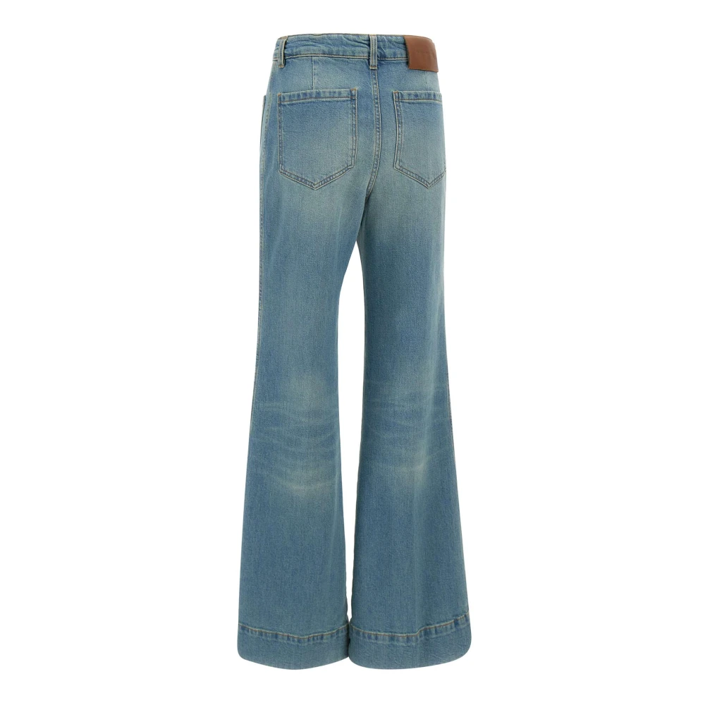 Victoria Beckham Alina Jeans Lichtblauw Slim Fit Blue Dames