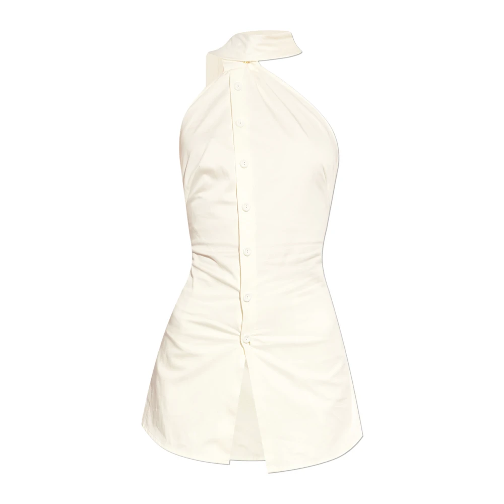 Cult Gaia Skye top with open back White Dames