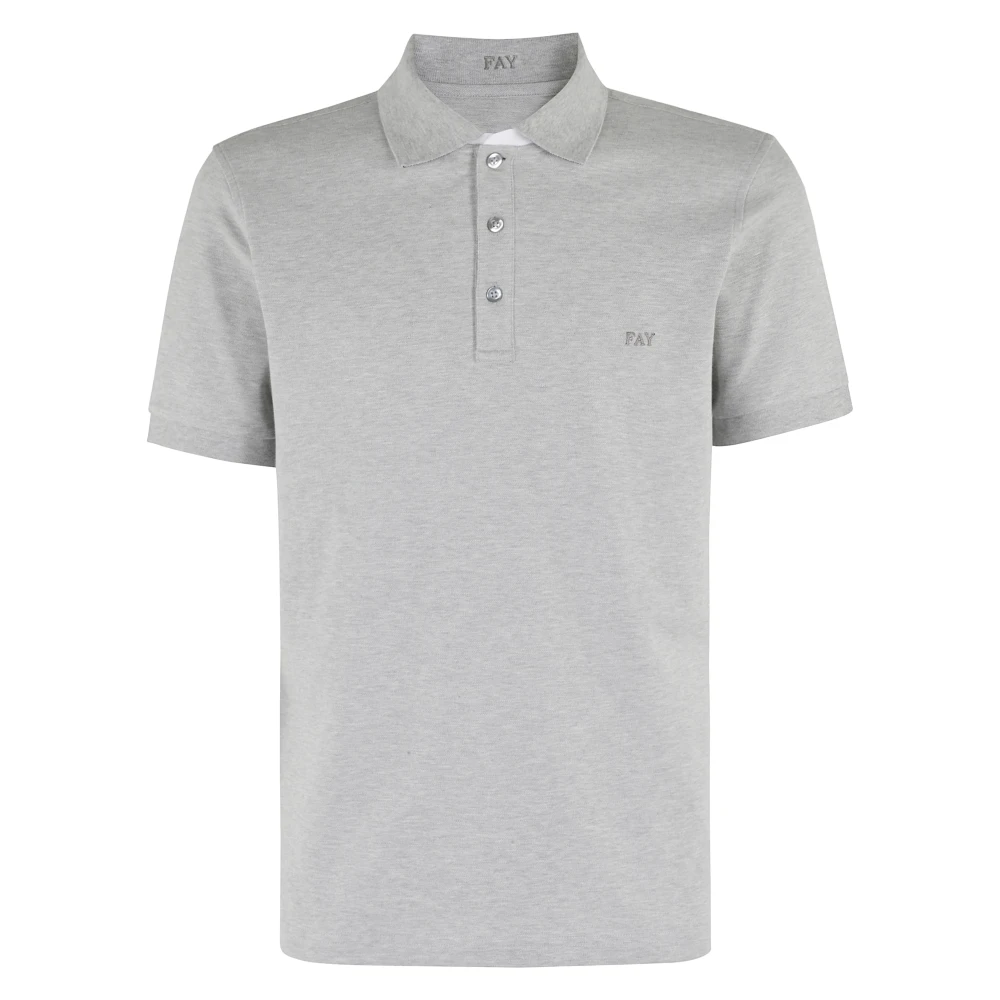Fay - Tops > Polo Shirts - Gray - Fay - Modalova