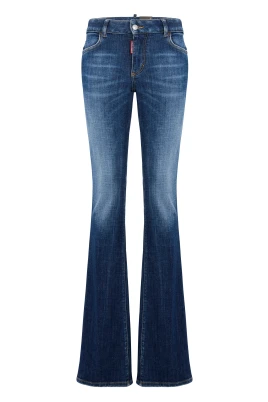Mörkblå Faded Jeans Kvinnor
