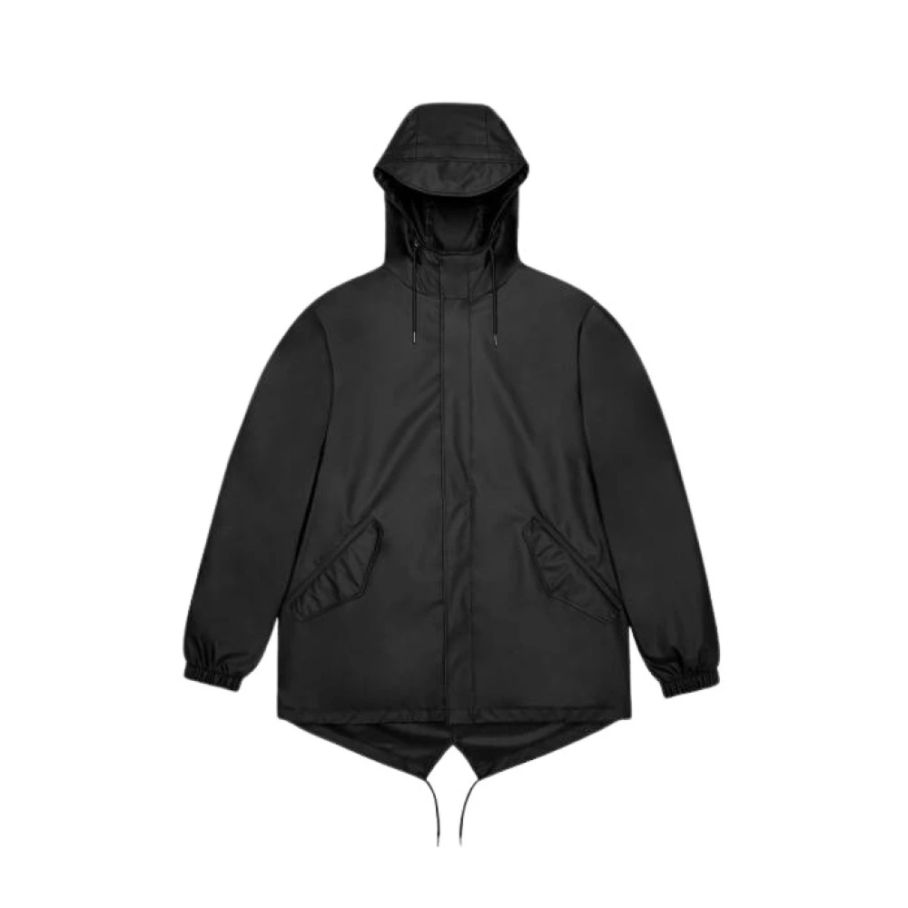 Rains , Rain Jackets, Male, Black, Xl, Fishtail Jacket 18010