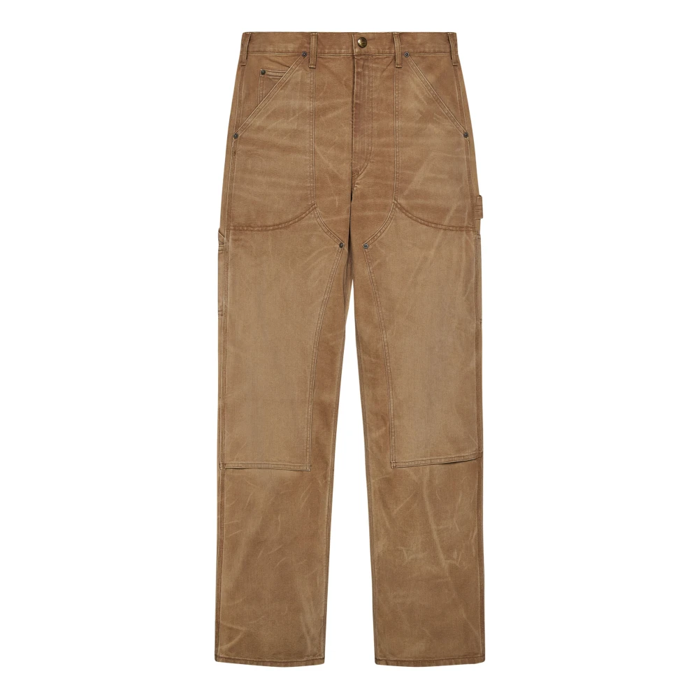 Polo Ralph Lauren Bruine Patchwork Jeans met Logodetail Brown Heren