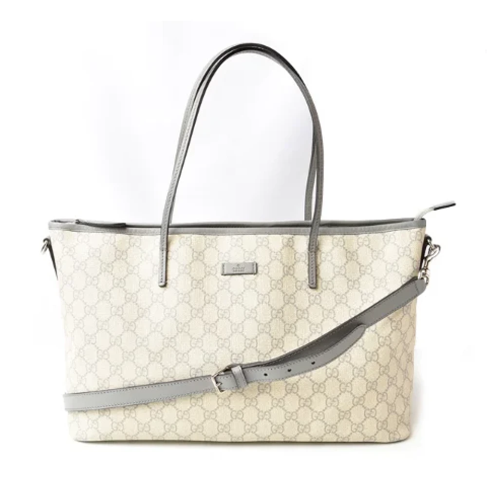 Gucci Vintage Pre-owned Canvas gucci-bags Beige Dames