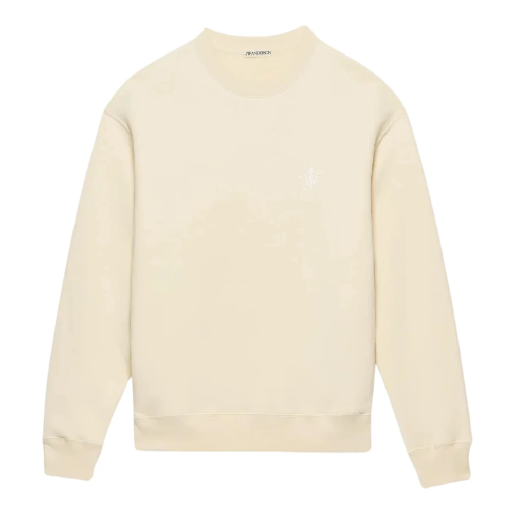 Jw Anderson , Sweatshirts, Male, Beige, L, Ribbon Anchor Sweatshirt