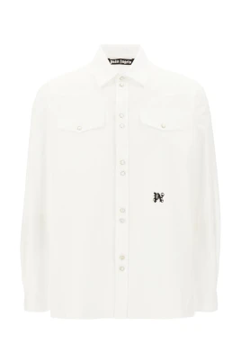 Monogrambroderad bomullsskjorta