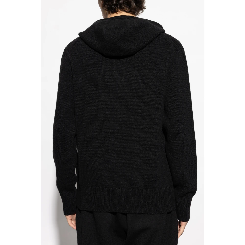Burberry Wollen hoodie Black Heren