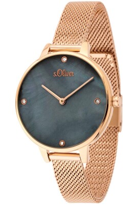 Reloj Elegante para Mujer con Pulsera de Acero Inoxidable, s.Oliver, Hombre